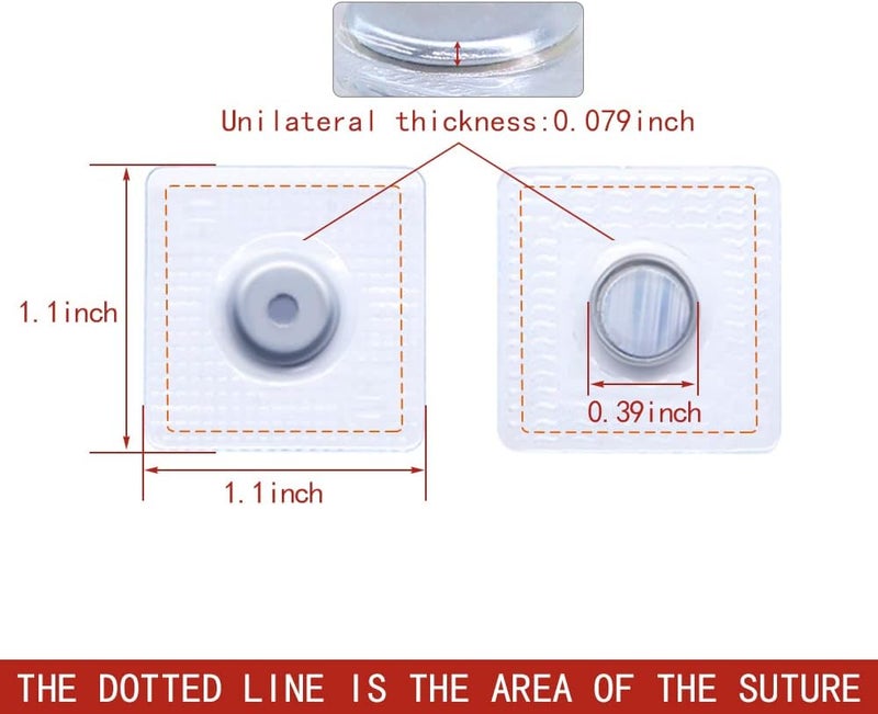 SEMINI Hidden Sew Magnetic Snap Invisible Hidden Sew in PVC Hidden Purse Closure for Fastener Handbag Cloth Clasp DIY Craft Sewing Tools - Image 3